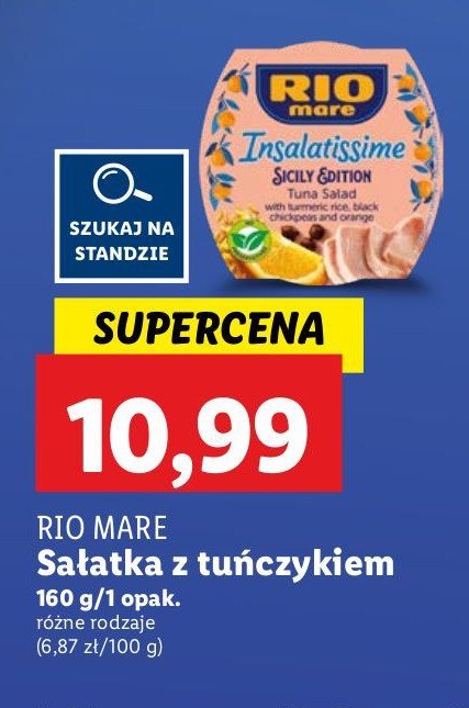 Sałatka z tuńczykiem sicily Rio mare insalatissime promocja