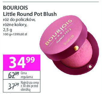 Róż do policzków 33 BOURJOIS LITTLE ROUND promocja