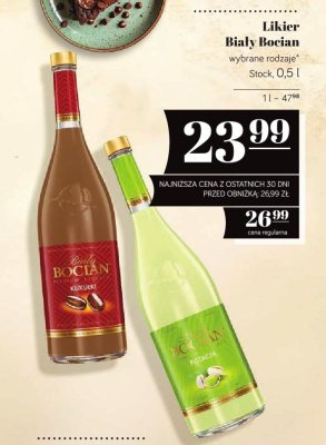 Likier Biały Bocian wybrane rodzaje Stock 0.5l promocja w POLOmarket