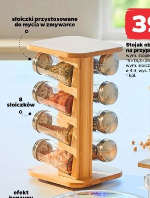 Stojak obrotowy na przyprawy promocja w Netto