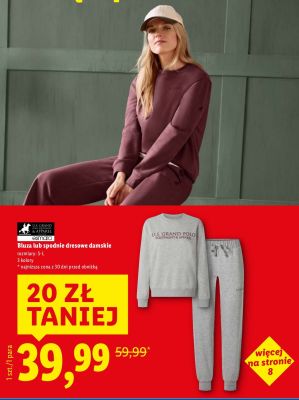 Bluza dresowa damska promocja w Lidl