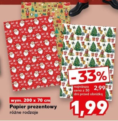 Papier prezentowy promocja w Kaufland