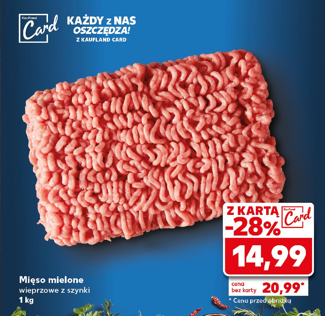 Mięso mielone z szynki promocja w Kaufland