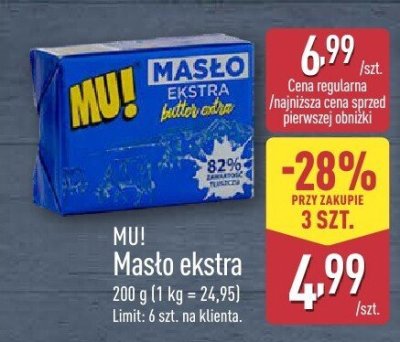 Masło ekstra Z podlaskiej mleczarni promocja w Aldi