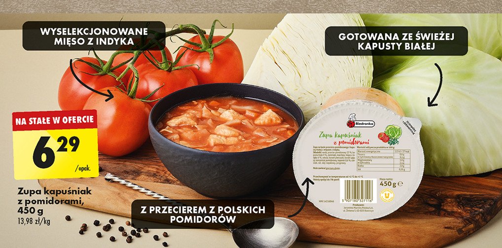 Zupa kapuśniak Biedronka promocja