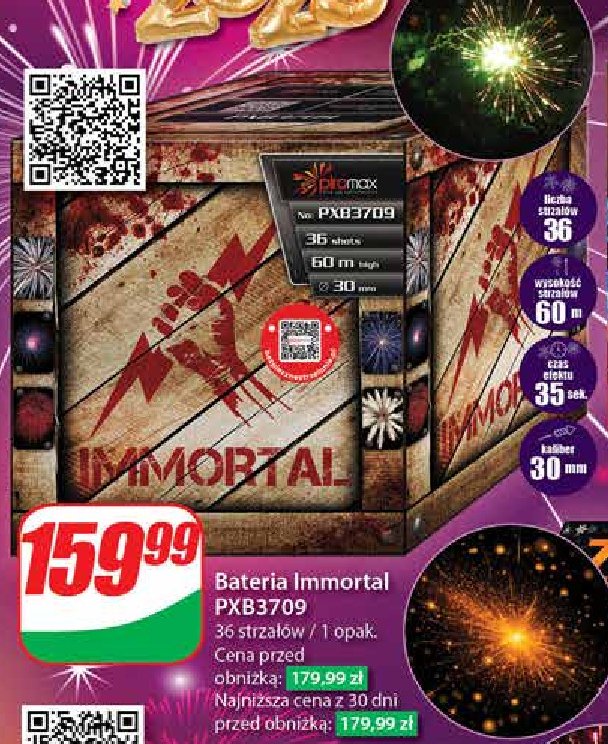 Bateria immortal pxb3709 Piromax promocja