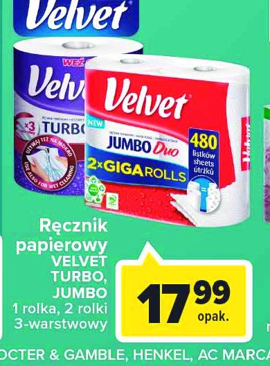 Ręcznik papierowy Velvet turbo promocje