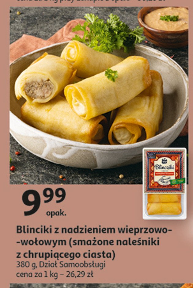 Blinciki z nadzieniem wieprzowo-wo艂owym promocja
