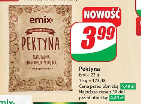 Pektyna Emix promocja w Dino