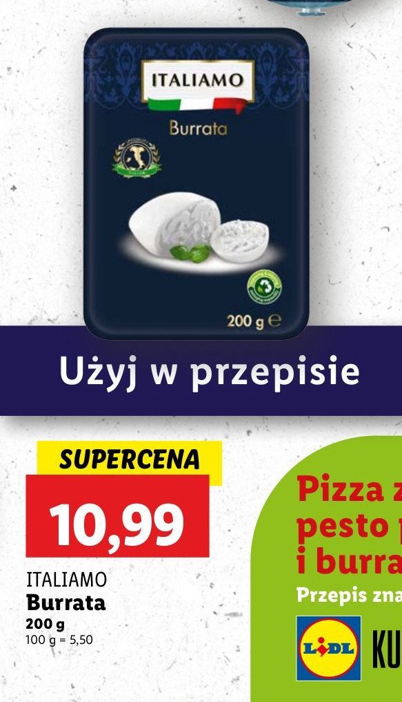 Ser burrata Italiamo promocja