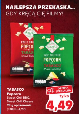 Popcorn sweet chili bbq witch tabasco Tabasco promocja