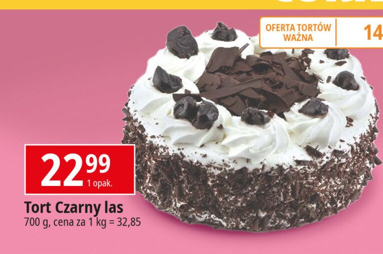 Tort czarny las promocja