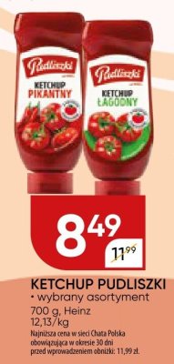 Ketchup pudliszki Heinz promocja w Chata Polska