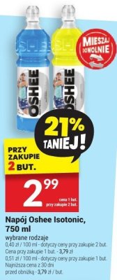 Napój Oshee Isotonic 750ml - wybrane rodzaje promocja w Twój Market