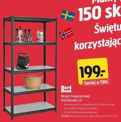 Regał magazynowy Hard Head 91x183x46 cm promocja w Jula