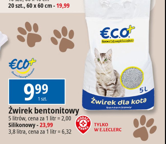 Żwirek silikonowy Eco+ promocja w Leclerc