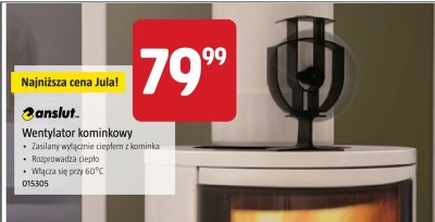 Wentylator kominkowy Anslut promocja w Jula