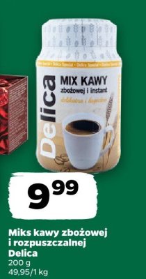 Miks kawy zbożowej i rozpuszczalnej Delicja promocja w Netto