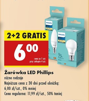 Żarówka 75w e27 Philips promocja w Biedronka