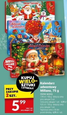 Kalendarz adwentowy Milano, 75 g promocja w Twój Market
