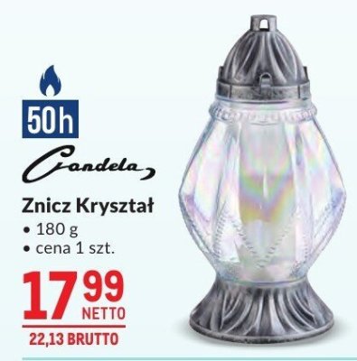 Znicz Kryształ Candela promocja w Makro