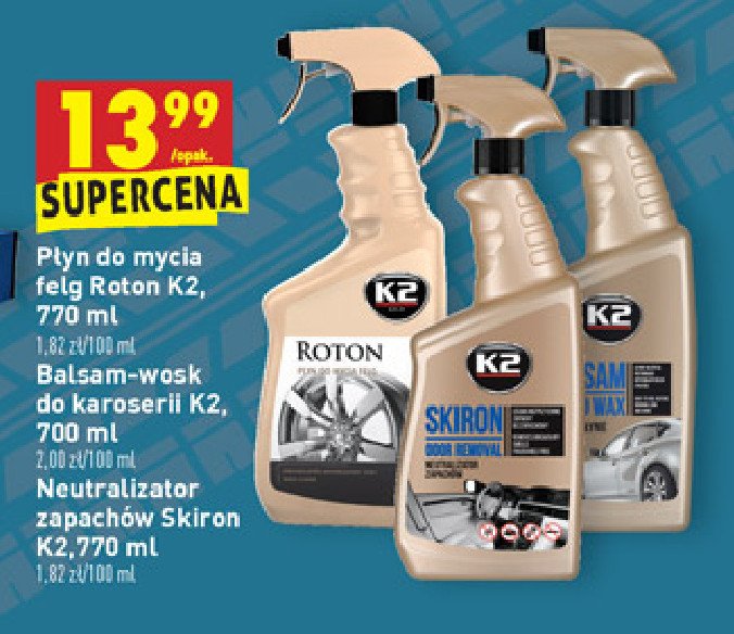 Płyn czyszczący na bazie alkoholu K2 corotol ultra promocja