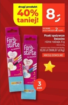 Pisaki spożywcze Decocino różne rodzaje 6g promocja w Dealz