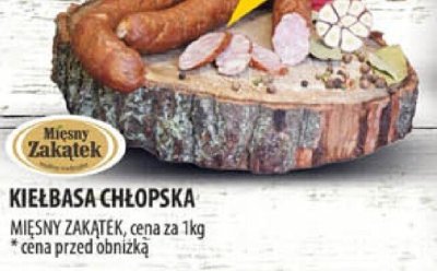 Kiełbasa chłopska Mięsny Zakątek promocja w Arhelan