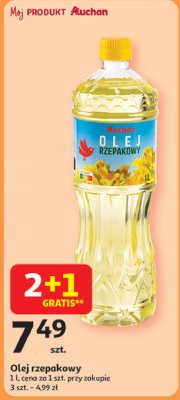 Olej rzepakowy Auchan promocja