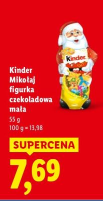 Mikołaj figurka czekoladowa mała promocja w Lidl