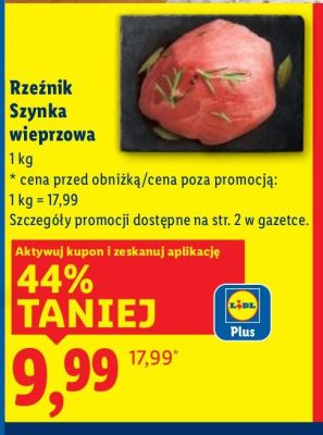 Szynka wieprzowa promocja w Lidl