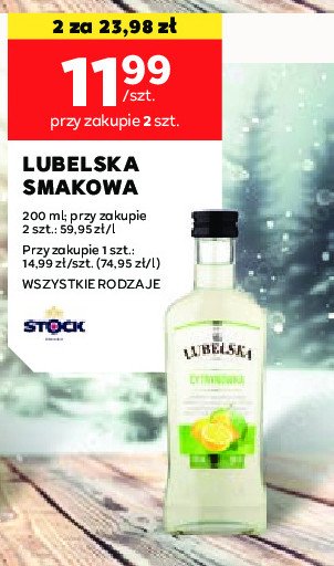 Wódka Lubelska cytrynówka promocja w Stokrotka