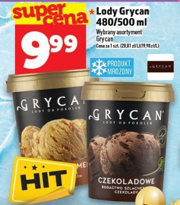 Lody Grycan 480/500 ml promocja w TOPAZ