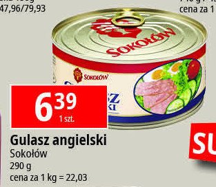 Gulasz angielski Sokołów promocja