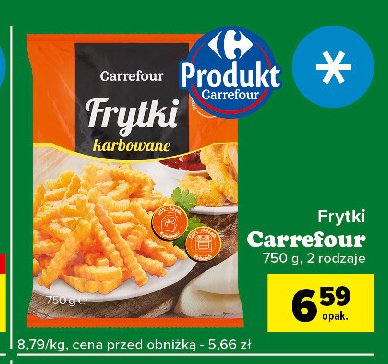 Frytki karbowane Carrefour promocja