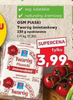 Twaróg piasecki śmietankowy Piaski promocja w Kaufland