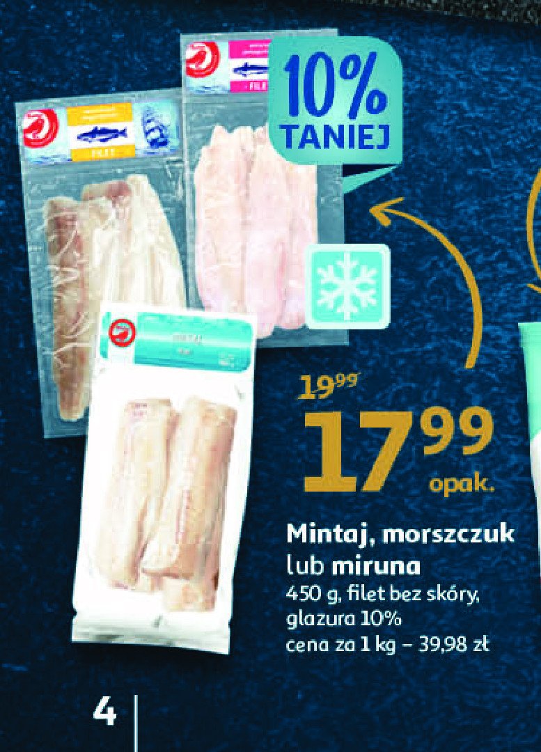 Miruna filet bez skóry Auchan różnorodne (logo czerwone) promocja