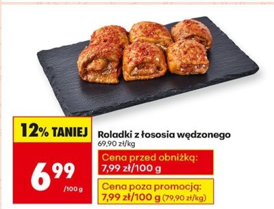 Roladki z łososia wędzonego promocja w Biedronka