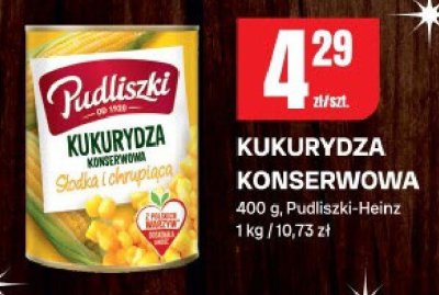 Kukurydza konserwowa Pudliszki-Heinz promocja w Chorten