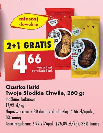 Ciastka listki maślane Twoje słodkie chwile promocja