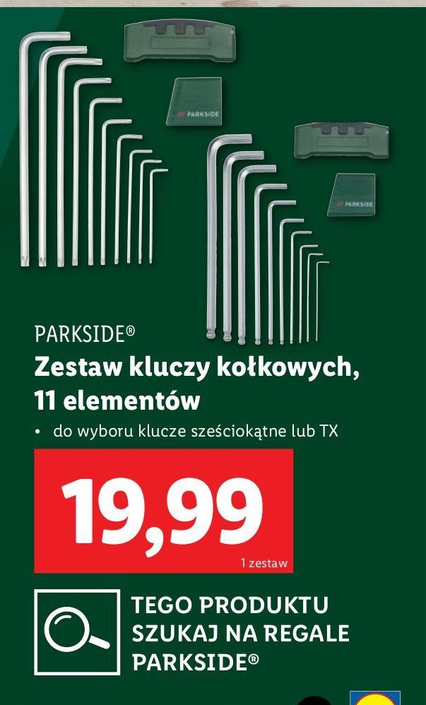 Klucze trzpieniowe t Parkside promocja w Lidl