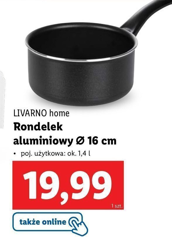 Rondel aluminiowy 16 cm LIVARNO HOME promocja