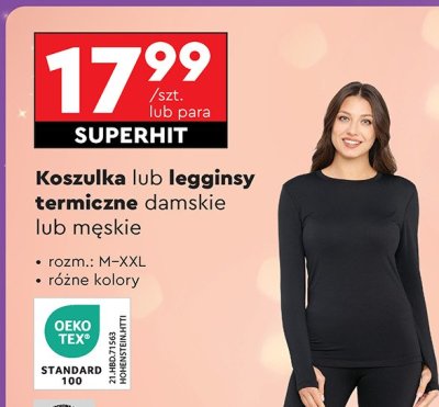 Koszulka termiczna damska Clevé promocja w Biedronka