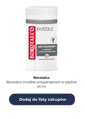 Antyperspirant w sztyfcie Invisible promocja w Rossmann