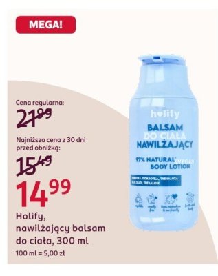 Nawilżający balsam Holify do ciała, 300 ml promocja w Rossmann