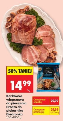 Karkówka wieprzowa do pieczenia Prosto do piekarnika Biedronka promocja w Biedronka