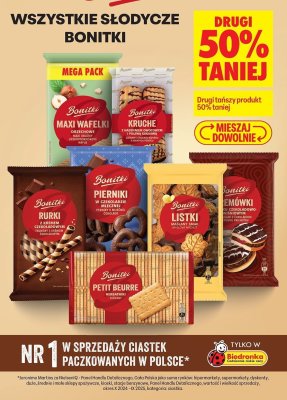 Ciastka listki maślany smak promocja w Biedronka