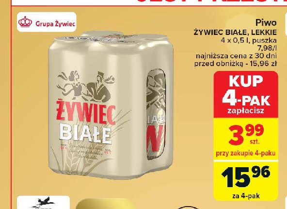 Piwo Żywiec promocja w Carrefour