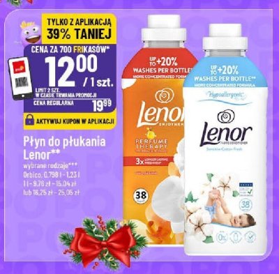Płyn do płukania Lenor 1,1L - 1,5L promocja w POLOmarket