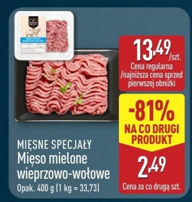 Mięso mielone wieprzowo-wołowe promocja w Aldi